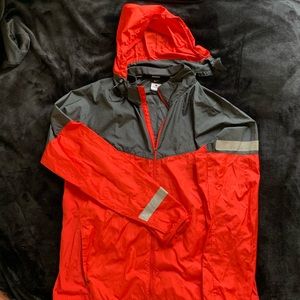 Nike red & gray windbreaker